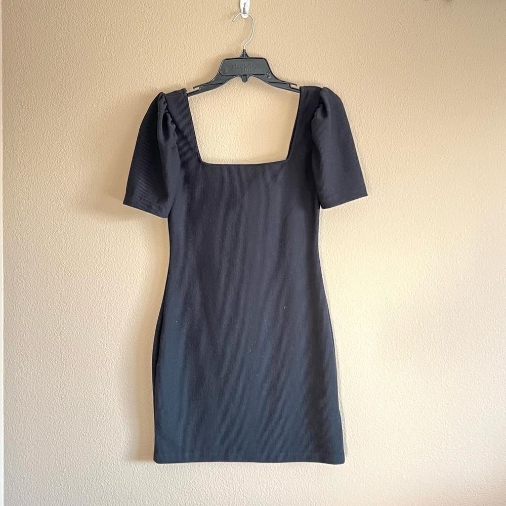 NWT Club Monaco Square Neck Puff Sleeve Dress - Picture 9 of 11